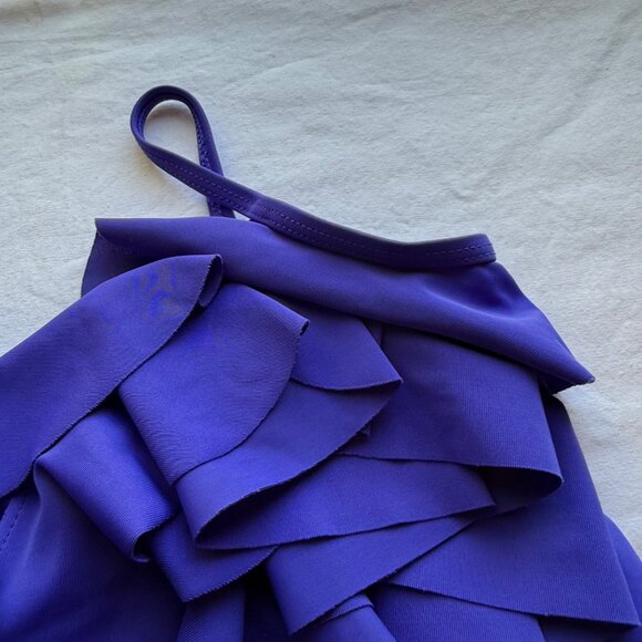 Girls Ruffle One-Piece Swimsuit Purple Old Navy Size 2T - Picture 3 of 6